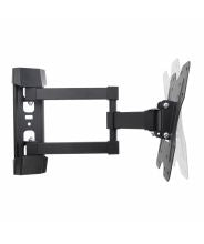 Vultech Universal Flat-Panel TV Articulating Wall Mount Double Arm Supports One 23” to 42” TV or Monitor up to 30kg, Black, BTV-D2342LITE