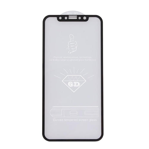 Apsauginis stiklas iPhone XS (drop glue, juodas)