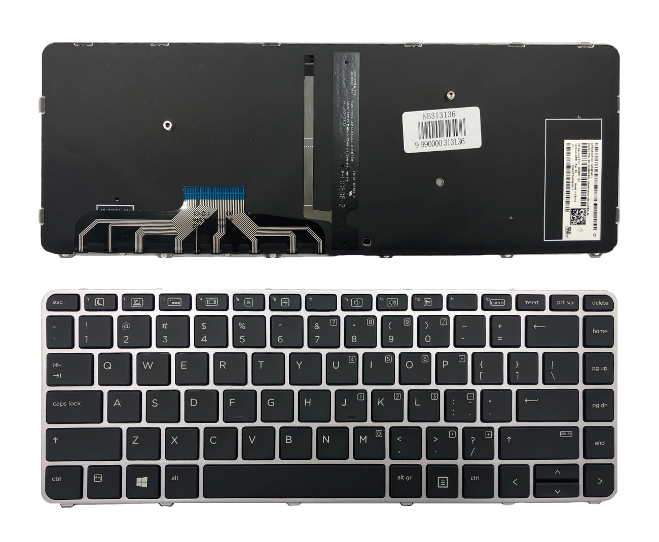 Klaviatūra HP: EliteBook Folio 1040 G3, 844423-001 su apšvietimu