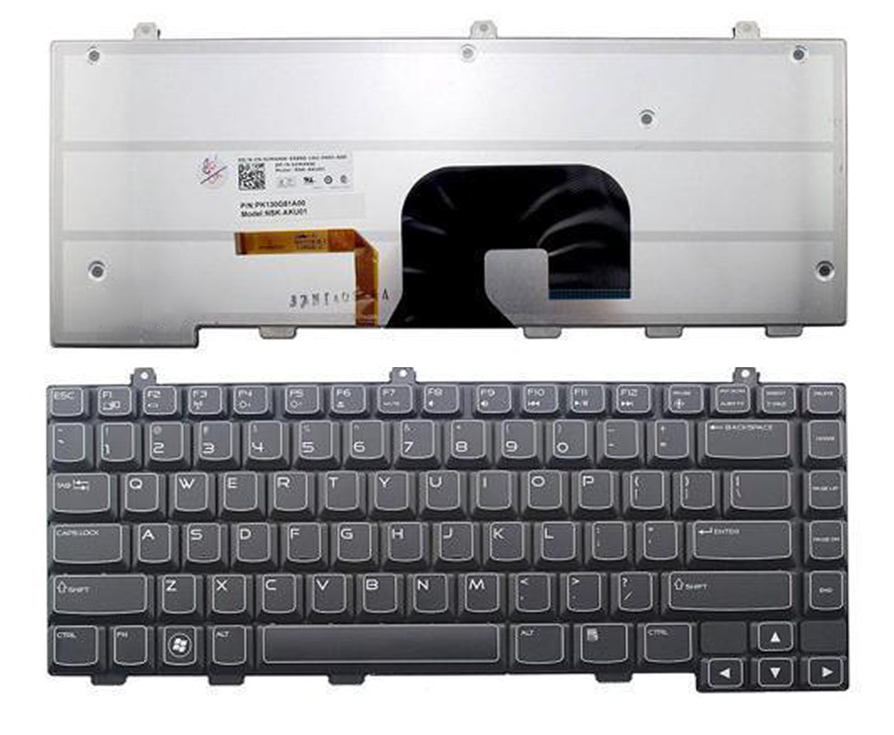 Klaviatūra DELL Alienware: M14X UI, US