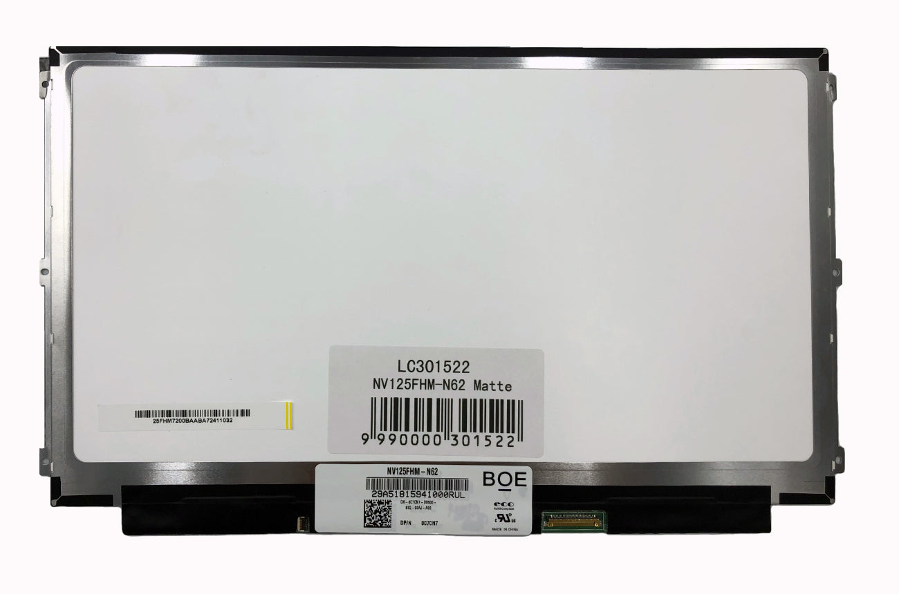 Matrica 12.5" 1920x1080 FHD, LED, IPS, SLIM, matte, 30pin (right), A+