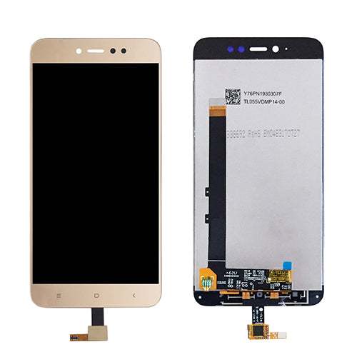 Ekranas LCD Xiaomi Redmi Note 5A Prime (auksinis) Restauruotas