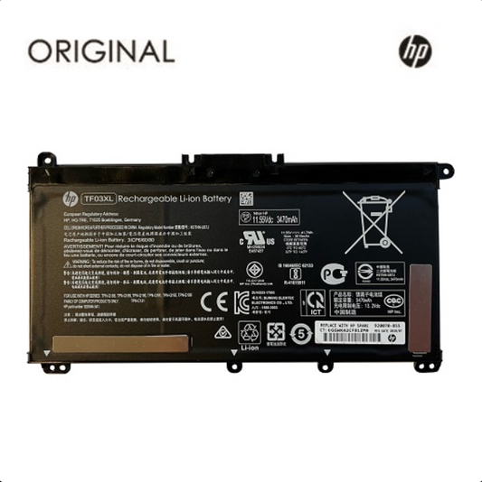 Nešiojamo kompiuterio baterija HP TF03XL, 3470mAh, Original