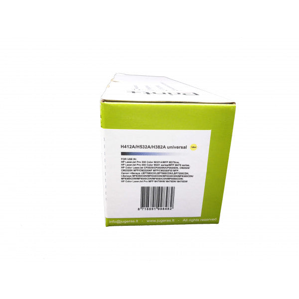 Analoginė HP CE412A/CC532A/CF382A PP