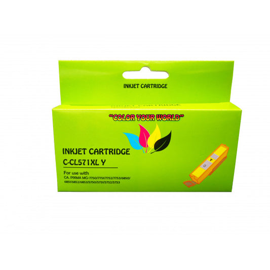 Analoginė kasetė Canon CLI-571XL Y Green Box