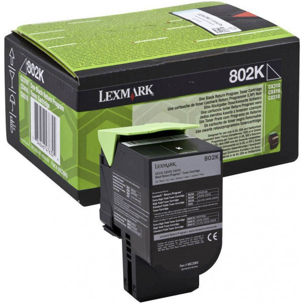 OEM kasetė Lexmark 802 (CX410de) BK