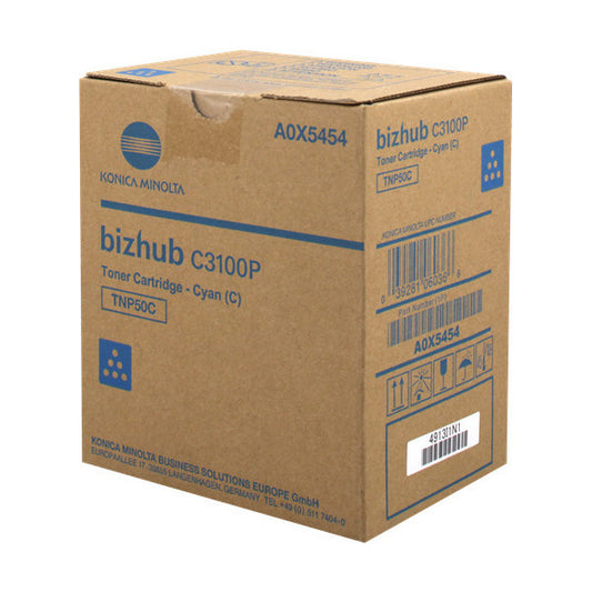 OEM kasetė Konica-Minolta TNP-50 Cyan (A0X5454) 5000 psl.